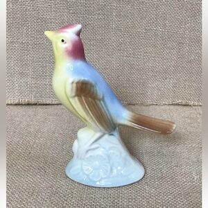 Vintage Royal Copley Porcelain Lark Bird Figurine 5 Inches Cottage Core AS IS